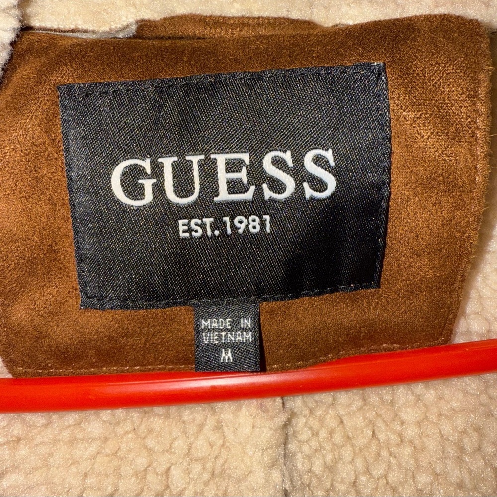 Men Guess Coat with Cream Lining - Picture 2 of 3